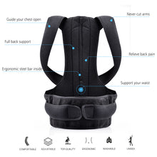 Load image into Gallery viewer, Back Posture Corrector Shoulder Lumbar Brace Spine