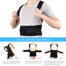 Load image into Gallery viewer, Back Posture Corrector Shoulder Lumbar Brace Spine