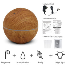 Load image into Gallery viewer, Wooden Design Cool Mist Humidifier