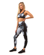 Load image into Gallery viewer, Bondi Set - Leggings & Sports Bra - Black/Grey