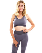 Load image into Gallery viewer, Arleta Seamless Leggings & Sports Bra Set - Grey
