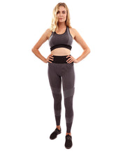 Load image into Gallery viewer, Arleta Seamless Leggings & Sports Bra Set - Black