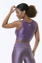 Load image into Gallery viewer, VIOLET CROPPED SPORTS BRA
