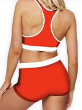 Load image into Gallery viewer, Neon Orange Ellie Sports Bra
