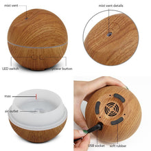 Load image into Gallery viewer, Wooden Design Cool Mist Humidifier
