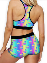 Load image into Gallery viewer, Rainbow Hearts Ellie Sports Bra
