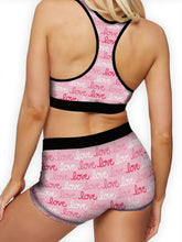 Load image into Gallery viewer, Pink Love Ellie Sports Bra
