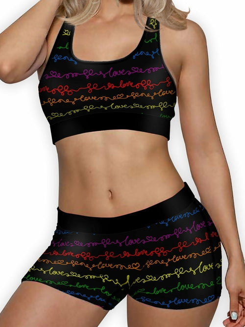 Rainbow Love Ellie Sports Bra