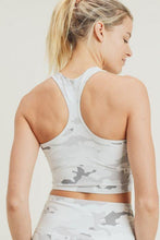 Load image into Gallery viewer, Snow Camo Sport Crop Top
