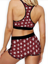 Load image into Gallery viewer, Christmas Snowflakes Ellie Sports Bra
