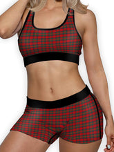 Load image into Gallery viewer, Christmas Tartan Ellie Sports Bra
