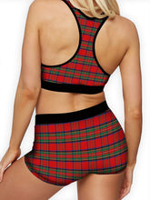 Load image into Gallery viewer, Christmas Tartan Ellie Sports Bra
