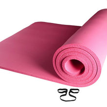 Load image into Gallery viewer, 183x61x1cm Thick NBR Pure Color Anti-skid Yoga Mat
