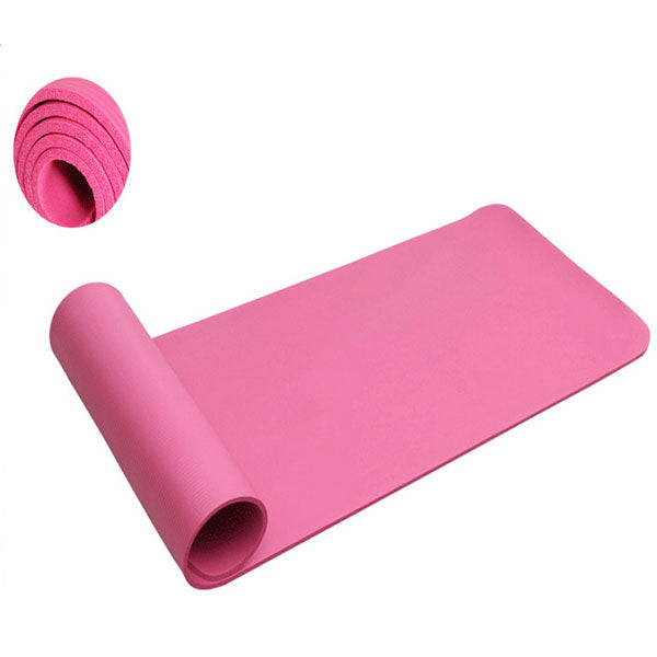 183x61x1cm Thick NBR Pure Color Anti-skid Yoga Mat