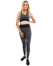 Load image into Gallery viewer, Arleta Seamless Leggings &amp; Sports Bra Set - Black
