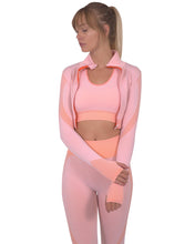 Load image into Gallery viewer, Trois Seamless Sports Jacket - Pink
