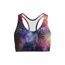 Load image into Gallery viewer, July Fourth Sports Bra
